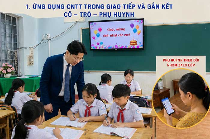 Ứng dụng CNTT để gắn kết với phụ huynh